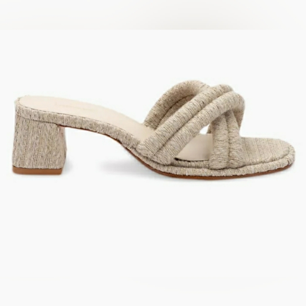 New $315 Larroude Laguna Raffia Mules 6 Tuckernuck